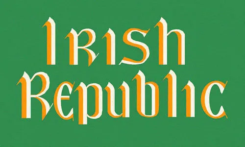 Bandera De La República Irlandesa 1916 - 5 X 3 Ft - Irlandesa Republicana Paster Rising Rebel Eire