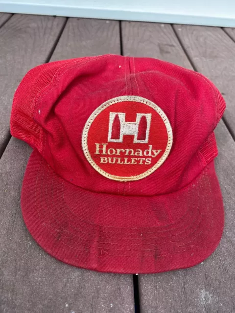 Vtg Hornaby Bullets Hunting Trucker Snapback Hat 1980s Print Patch Trucker