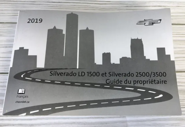 *French* 2019 CHEVROLET SILVERADO LD 1500 2500 3500 OWNERS MANUAL *In French*