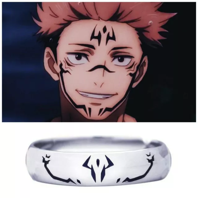 Ryomen Sukuna 925 Sterling Silver Ring Inspired From Famous Jujutsu Kaisen Anime