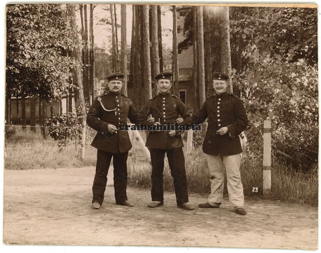 Orig. KABINETT Foto Portrait Soldaten in Lager ZEITHAIN Kaserne 1905