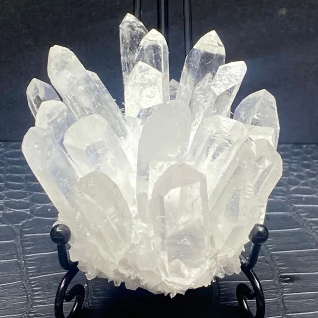 280g New Find white Phantom Quartz Crystal Cluster Mineral Specimen Healing