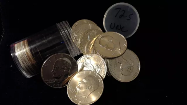 1972-S Silver Uncirculated / Bu Roll Eisenhower (Ike) Dollars