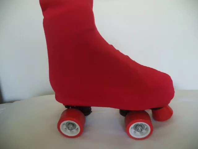 Beautiful, Lycra, Red roller, ice skate covers