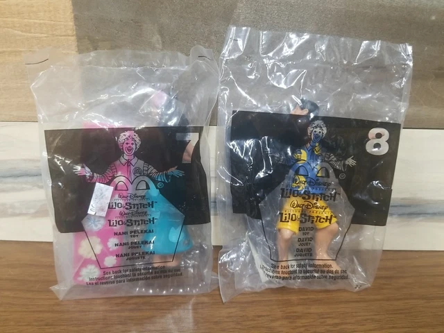 New Disney Lilo and Stitch David & Nani Pelekai McDonalds Happy Meal Toys #7 #8