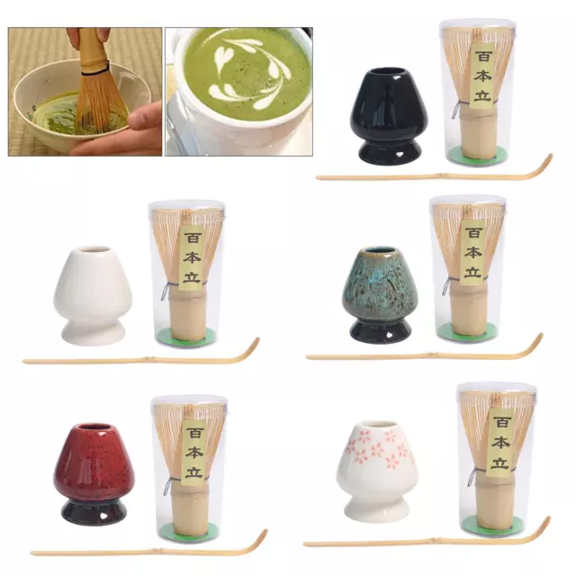 Ensemble de Fouets à Thé Matcha Japonais Traditionnel + Cuillère à Thé En