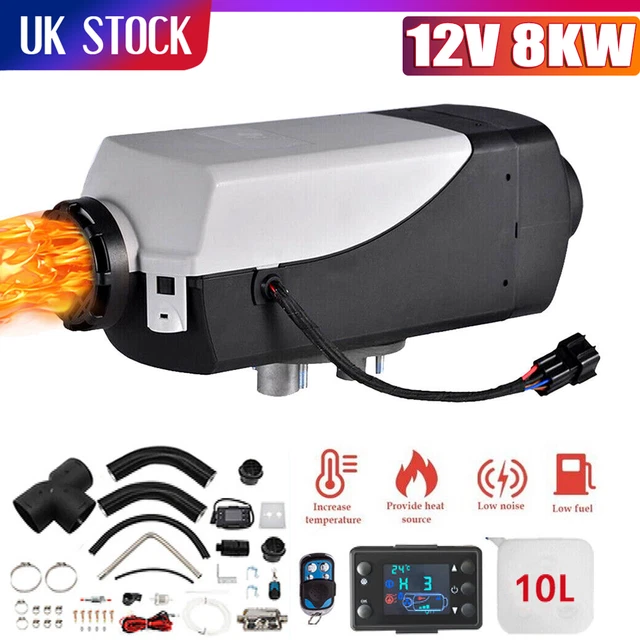 FlowerW 12V 8KW Diesel Air Heater, Diesel Heater with LCD Switch