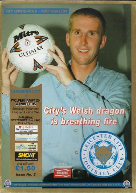 Leicester City v Wolves 02-09-1995 Division 1 Programme