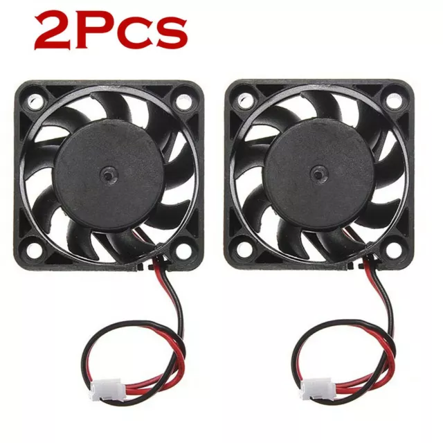 🐲2PCS 5V Mini Cooling Computer Fan - Small 40mm x 10mm DC Brushless 2-pin