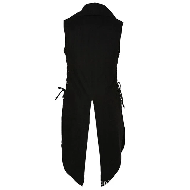Gilet da Uomo Cappotti Canotta Vintage Traspirante Vestiti Cosplay Medieval