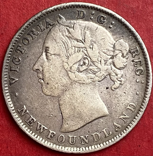 1896 Newfoundland 20 Cents Small 96 - F/VF - Lot#7139