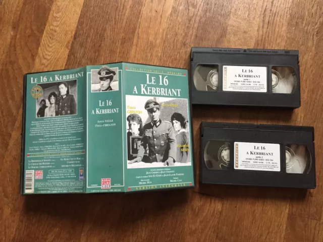 CASSETTE VIDEO VHS SERIE TV COFFRET 16 A KERBRIANT integrale 2  VHS