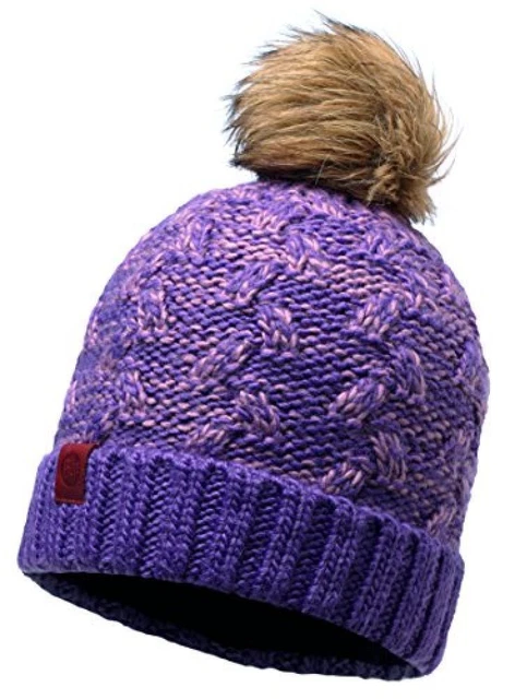(TG. Taglia unica) Buff Kiam - Cappello Lavorato a Maglia, Colore: UVA Profonda,