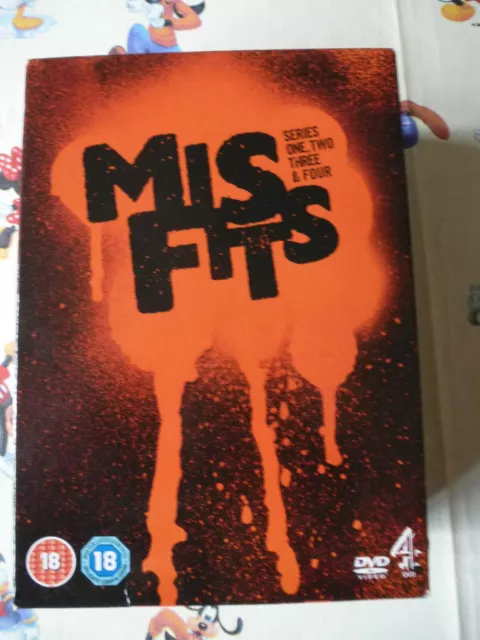 Mis Fits Series 1 - 4 Dvd Boxset 2012 Region 2 Uk Pal Format