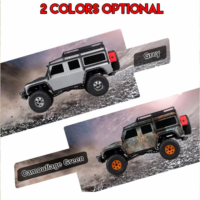 1/10 RC 4WD Climbing Crawler 2.4G Remote Control Brushed Motor Model ...