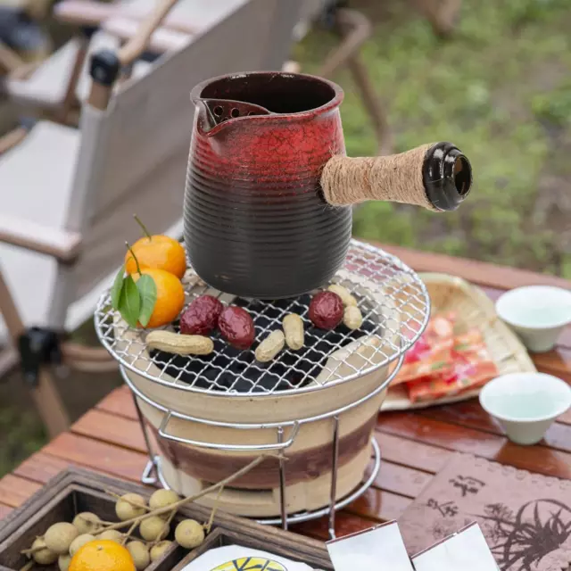 550ml Keramik Teekanne Ei Kochen Wasser Topf für Picknick Haushalt Outdoor