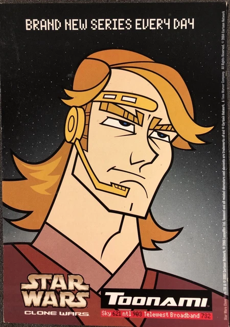 Star Wars The Clone Wars Anakin Skywalker Toonami 2005 Mandalorian BNOS PC.....