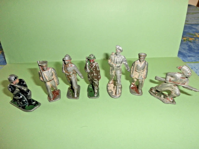 Lot De 7 Figurines Quiralu Peintes à La Main - Anciennes Et D'origine, Occasion