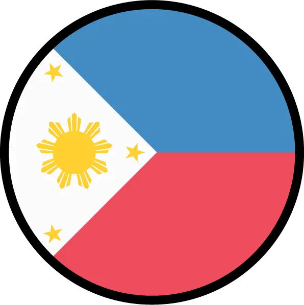 Philippines Flag Circle Sticker Decal