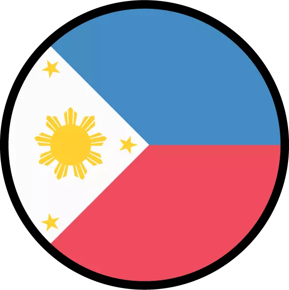 Philippines Flag Circle Sticker Decal