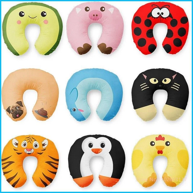 Animal Travel Neck Pillow U-Shaped Cartoon Inflatable Cushion For Kids Adults