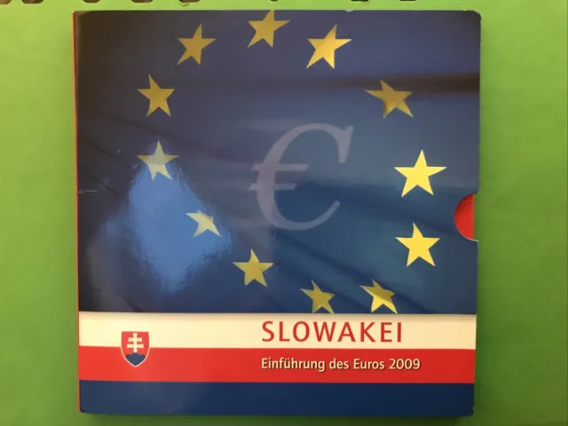 Slowakei offizieller KMS 2009 zur Einführung des Euro - Stempelglanz