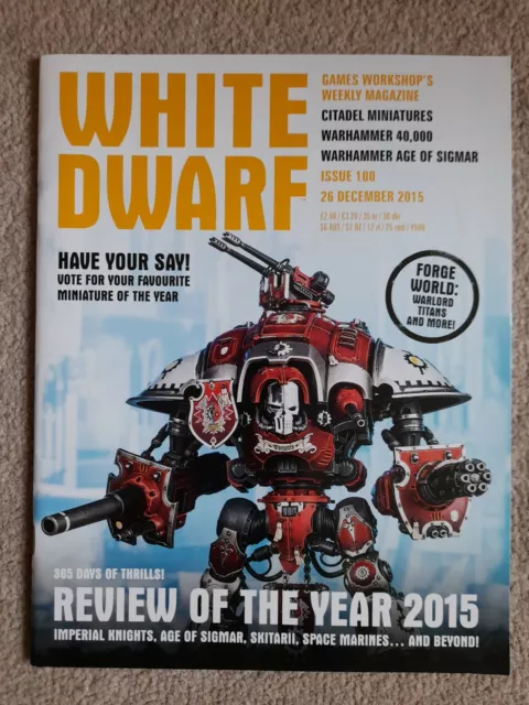 White Dwarf Magazine issue 100 26 December 2015 Warhammer Games Workshop