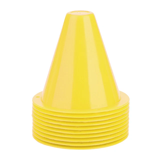 (Jaune) 10Pcs Cônes De Circulation Cônes Plots En Plastique Cônes De