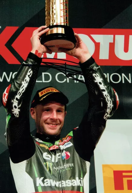 Jonathan REA SIGNED 12x8 Photo B Autograph World Superbike Champion AFTAL COA