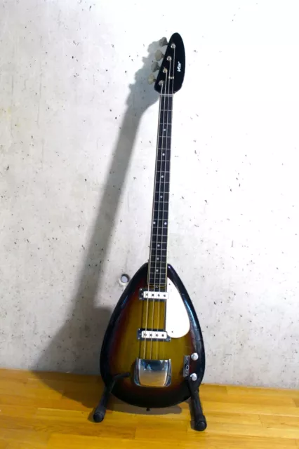 E-Bass / Bassgitarre VOX Mark IV "Teardrop" von 1967 in Tobacco Sunburst