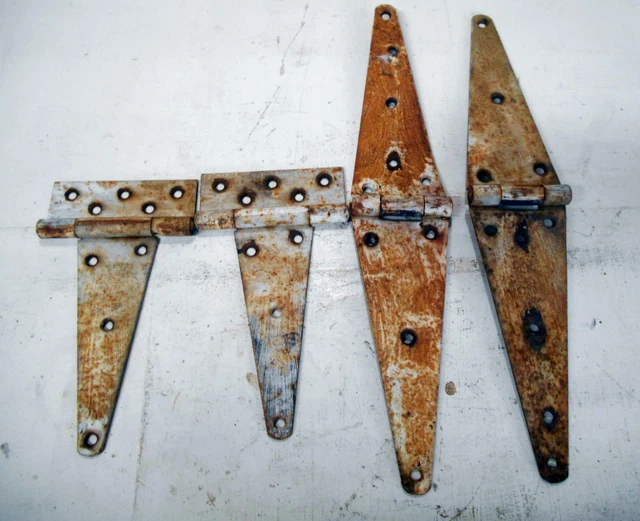 Lot of 4 Vintage Barn Door Barn Barn Gate Hinges