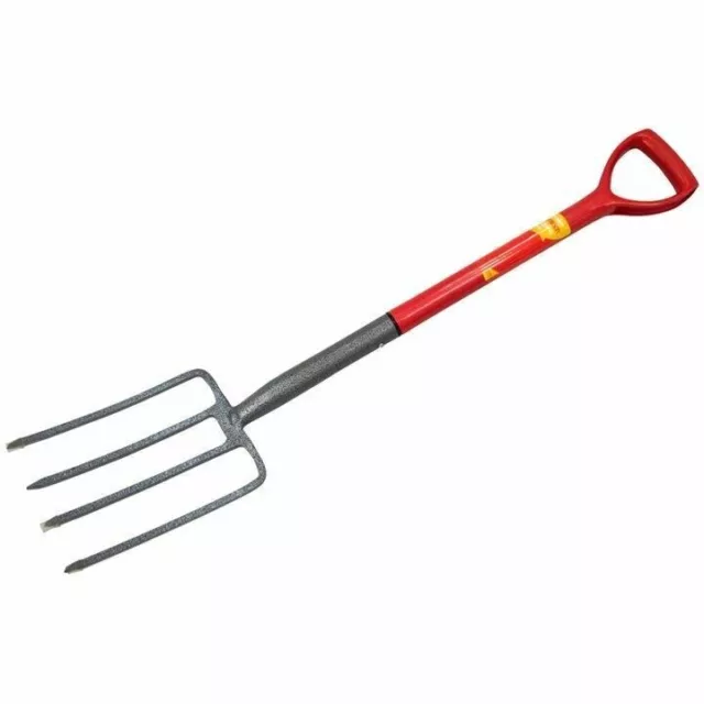 Heavy Duty Stainless Carbon Steel Garden Digging Fork Handle Farmer Lawn U1700