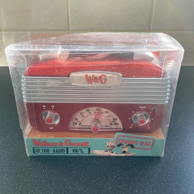 RARE AARDMAN - Wallace And Gromit - Retro Style AM / FM Radio - Brand ...
