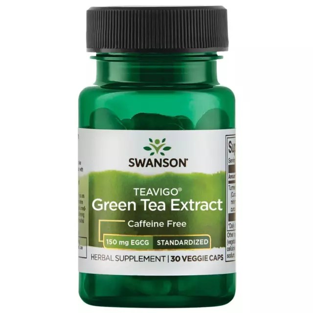 Swanson Teavigo Té Verde Extracto 30 Vegetariana Cápsulas,Energía,Antioxidante