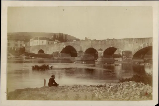 Nancy, Malzéville, the bridge over the Meurthe and the photographer's establishments L