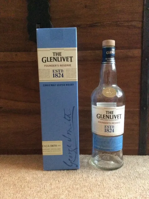 The Glenlivet Founder’s Reserve Malt Scotch Whisky Empty bottle & box 70 cl