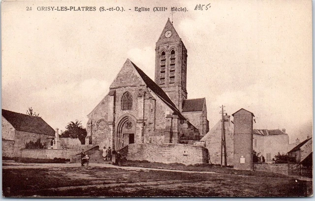 95 GRISY LES PLATRES - vue de l'eglise.