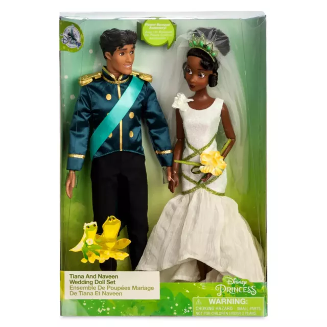 Nisb Disney Tiana And Prince Naveen Wedding Doll Set Princess And The Frog