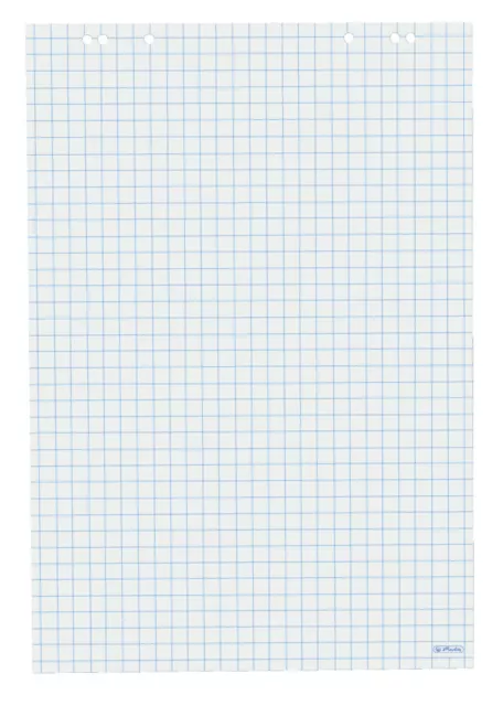 Herlitz Flipchartblock / Größe: 68x99cm / 20 Blatt / kariert