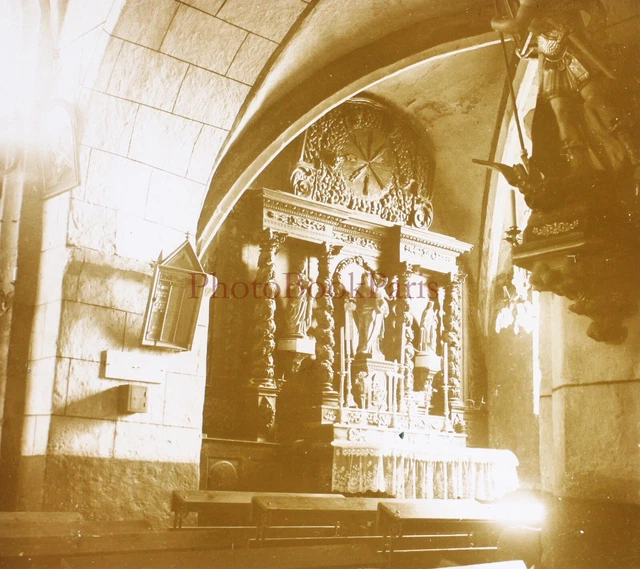 FRANCE Notre-Dame-de-Monts 1934 Photo Plaque de verre Stereo Vintage P29L20n30