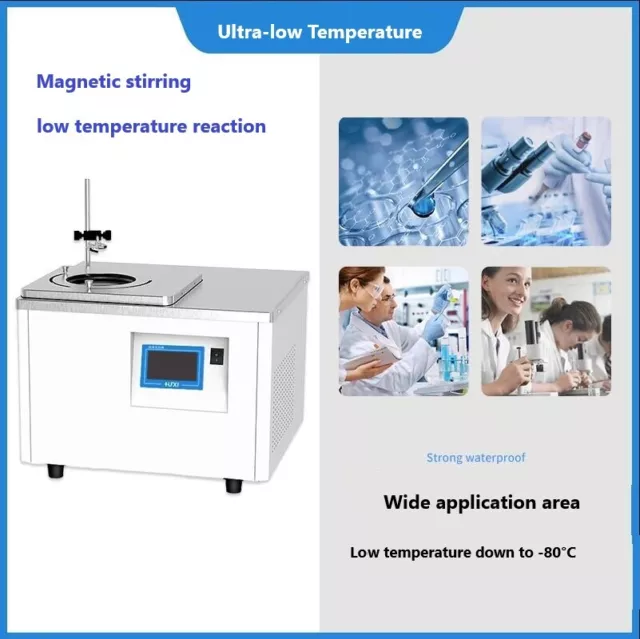 -80℃ 5L Ultra-low Temperature Magnetic Stirring Thermostat Stirrer Reaction Bath