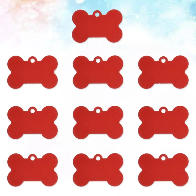 20 piezas de marcas de identificación personalizadas etiquetas de identificación de mascotas
