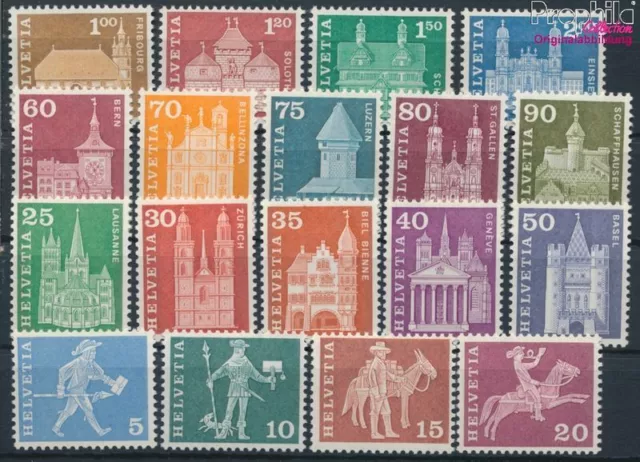 Briefmarken Schweiz 1960 Mi 696x-713x (kompl.Ausgabe) postfrisch (10194161