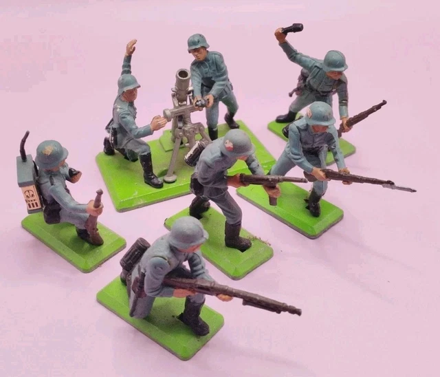 Soldats Allemands WW2 Britains Deetail – Mortier, Figurines, Occasion