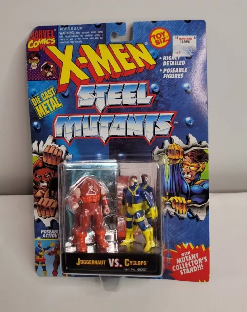 Vintage 1994 Toy Biz Marvel X-Men Steel Mutants Cyclops Vs Juggernaut NEW