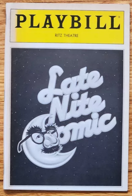 Late Nite Comic Playbill 1987 Broadway New York Robert Lupone Teresa Tracy