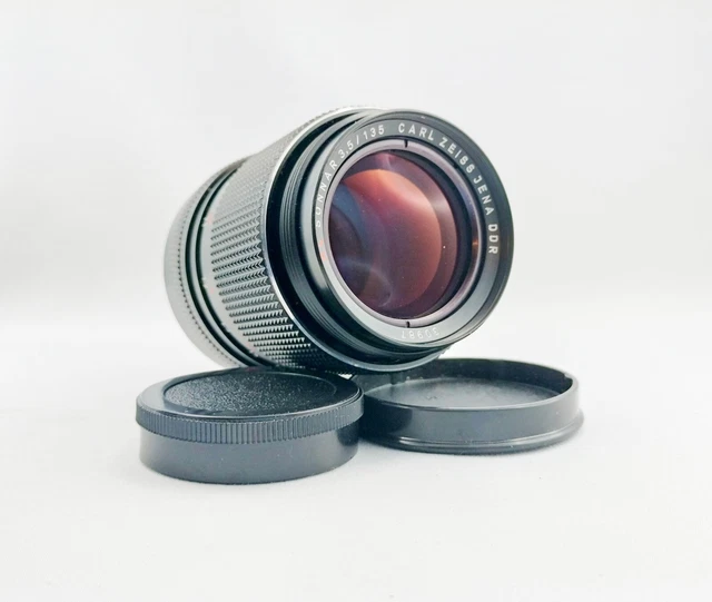 Carl Zeiss Jena Electric MC Sonnar 135mm f/3,5 M42 Mount Lens DDR Germany Rare