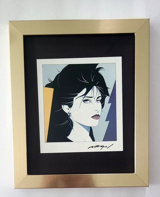 Patrick Nagel + Beautiful 1990'S Signed Pop Art Print  + With New Frame