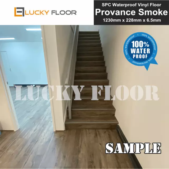 6.5mm SPC Vinyl Flooring Provence Smoke Sample Water Proof Waterproof Floorboard