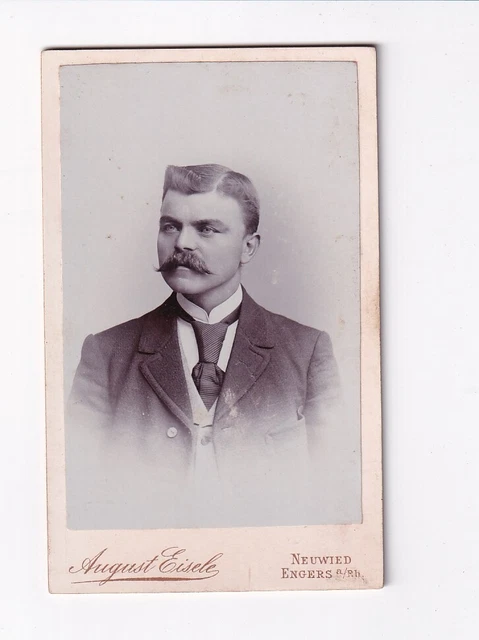 CDV Foto Herrenportrait - Neuwied / Engers 1890er